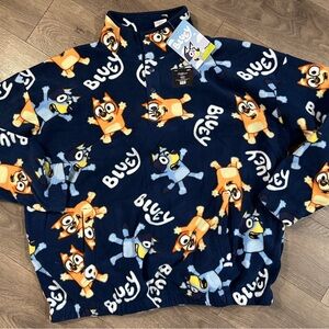 COPY - Bluey Polar Fleece Pullover Jacket Size Medium Unisex New